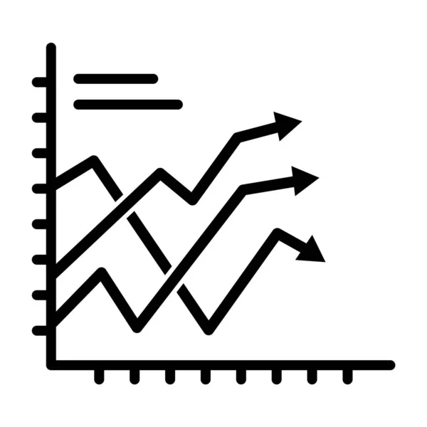 Data Visualization Glyph Vector Icon Which Can Easily Modify Edit — Stock Vector