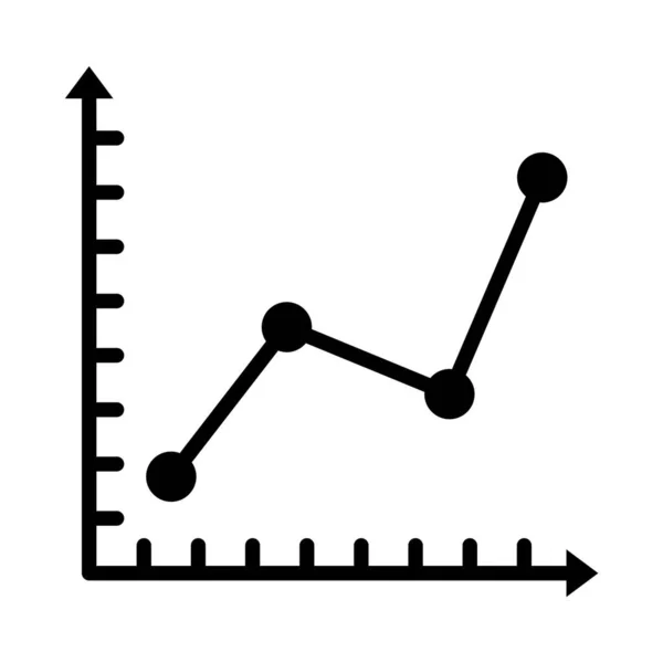 Data Visualisering Glyph Vektor Ikon Som Enkelt Kan Ändra Eller — Stock vektor