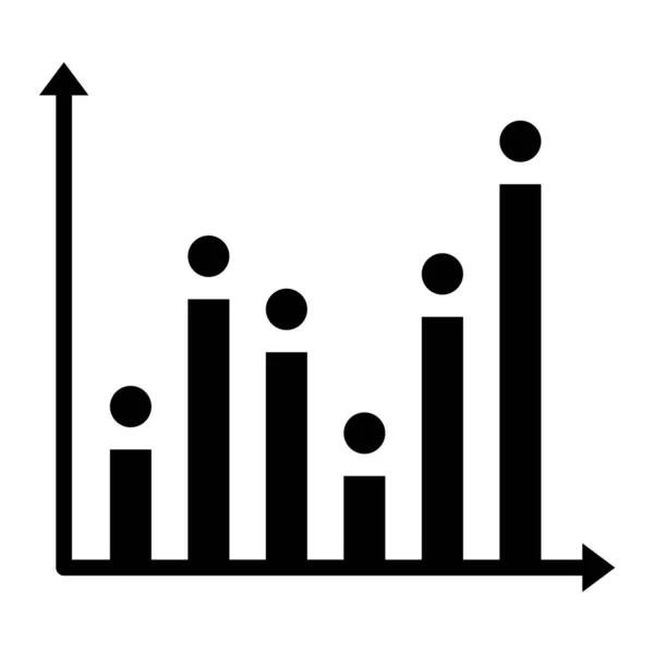 Analytics Glyph Vector Icon Which Can Easily Modify Edit — Stock Vector