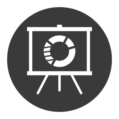 Analitik Glyph Arkaplan vektör simgesi kolayca düzenleyebilir ya da değiştirebilir