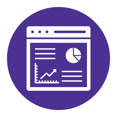 Kolayca düzenleyebilen veya düzenleyebilen gösterge paneli Glyph Arkaplan vektör simgesi