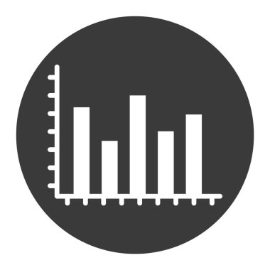 Analitik Glyph Arkaplan vektör simgesi kolayca düzenleyebilir ya da değiştirebilir