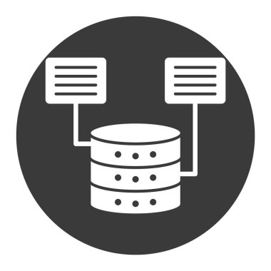 Veri Merkezi Kabartma Arkaplan vektör simgesi kolayca düzenleyebilir ya da değiştirebilir