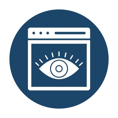 İnternet Marketing Glyph Arkaplan vektör simgesi kolayca düzenlenebilir ya da değiştirilebilir