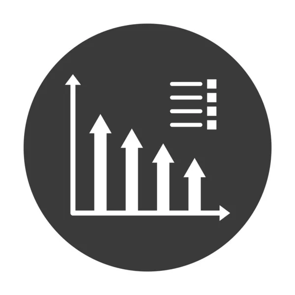 Bar Chart Glyph Background Vector Icon 수정하거나 수있습니다 — 스톡 벡터