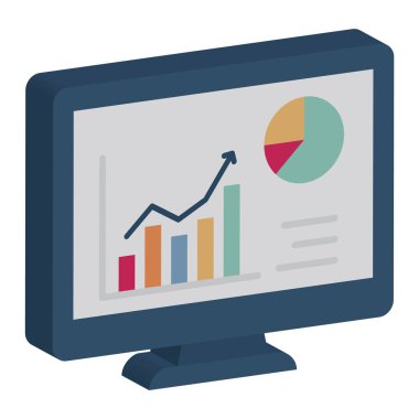 İş Performansı Isometric Vektör izole simgesi kolayca düzenleyebilir veya değiştirebilir