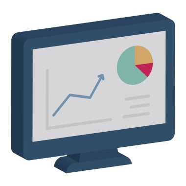 İş Performansı Isometric Vektör izole simgesi kolayca düzenleyebilir veya değiştirebilir