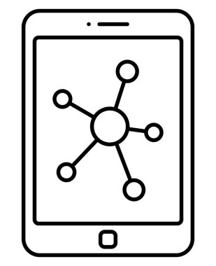 Veri Görselleştirme Satırı vektör simgesi Kolayca düzenleyebilen