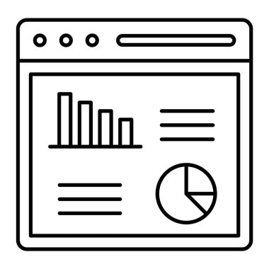 Veri Yönetimi Satır vektör simgesi kolayca düzenleyebilir ya da değiştirebilir