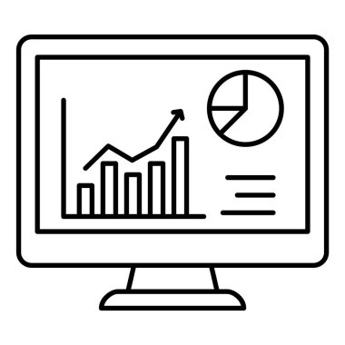 Kolayca düzenleyebilen veya düzenleyebilen İş Performans Satırı vektör simgesi