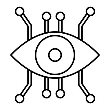 Geliştirilmiş Gerçeklik Çizgisi vektör simgesi kolayca düzenlenebilir ya da değiştirilebilir