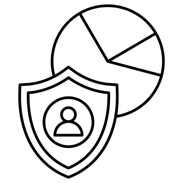 Cyber Security Line Vector Pictogram Dat Gemakkelijk Kan Wijzigen Bewerken — Stockvector