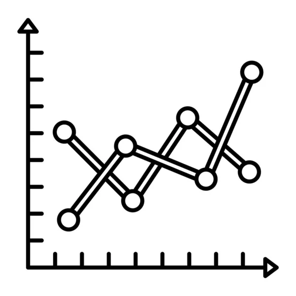 Data Visualization Line Vector Icon Which Can Easily Modify Edit — Stock Vector