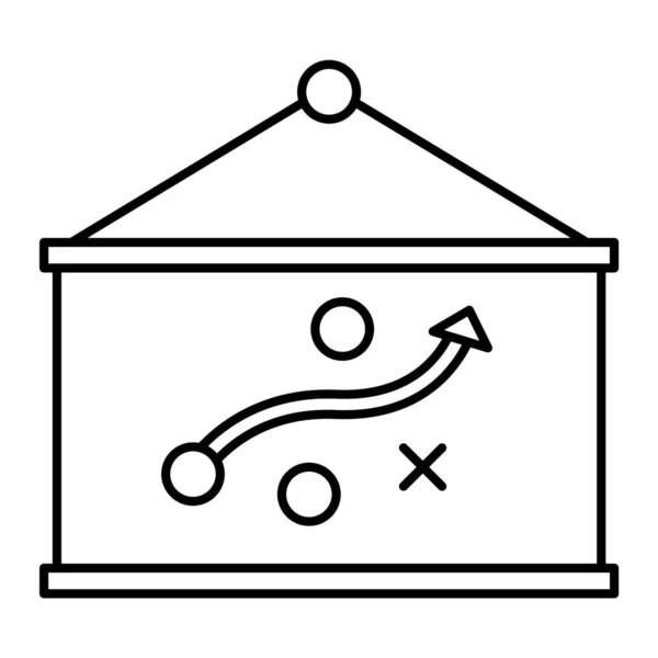 Marketing Plan Line Icona Vettoriale Che Può Facilmente Modificare Modificare — Vettoriale Stock