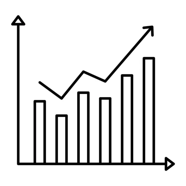 Ícone Vetorial Analytics Line Que Pode Facilmente Modificar Editar — Vetor de Stock