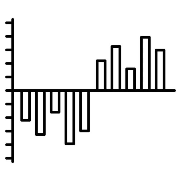 Business Graph Line Vector Icon Which Can Easily Modify Edit — Stock Vector