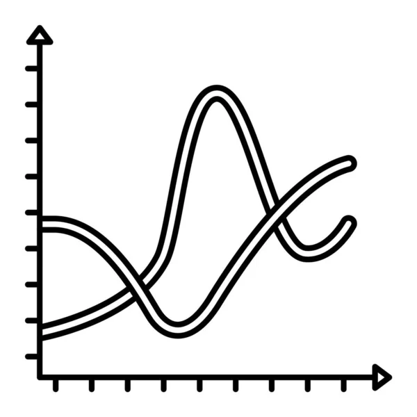 Значок Вектора Линии Визуализации Данных Который Легко Изменять Редактировать — стоковый вектор