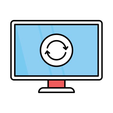 Kolayca değiştirilebilen veya düzenlenebilen vektör simgesini defalarca doldur