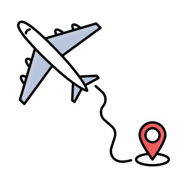 Hava yolu, kolayca değiştirebilen veya düzenleyebilen vektör simgesini doldur