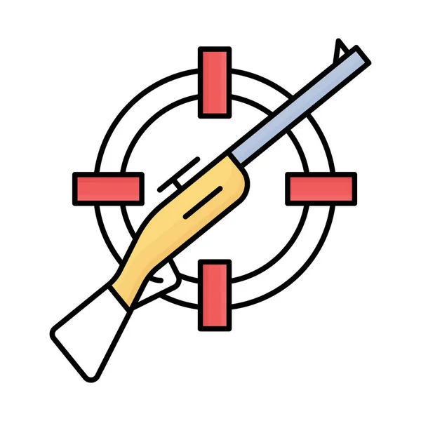 Jagen Vul Vector Pictogram Dat Gemakkelijk Kan Wijzigen Bewerken — Stockvector