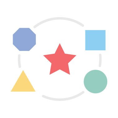 Temel olarak düz vektör simgesi, kolayca değiştirilebilir ya da düzenlenebilir