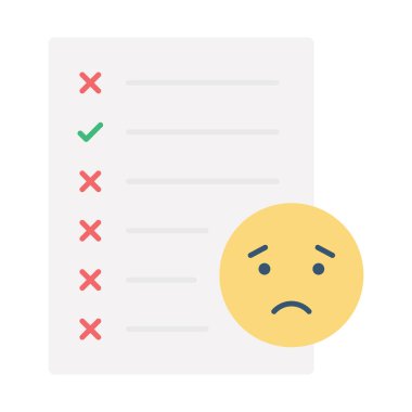 Kolayca değiştirebilen veya düzenleyebilen Düz vektör simgesi hatası