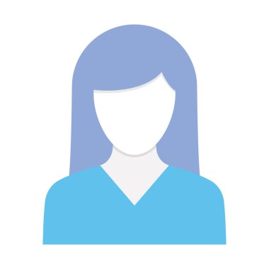 Kolayca düzenleyebilen ve düzenleyebilen Kız Düz Vektör simgesi