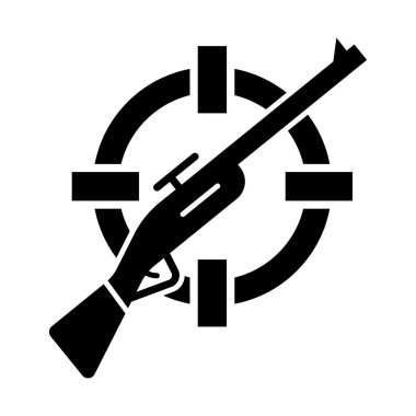 Kolayca değiştirebilen ya da düzenleyebilen av kabartma vektör simgesi