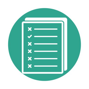 Kontrol listesi, hata, hata, yanlışlık, yanlış, Kontrol Listesi vektörü, simge, izole, düzenlenebilir