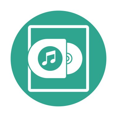 Kolayca değiştirebilen ya da düzenleyebilen akustik Glyph Arkaplan vektör simgesi