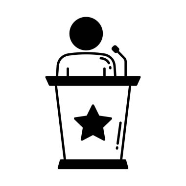 Öğretici Yarı Glyph vektör simgesi kolayca düzenleyebilir ya da değiştirebilir