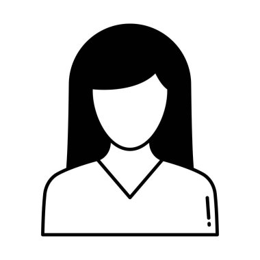 Kolayca düzenleyebilen ve düzenleyebilen Kız Yarı Glyph vektör simgesi