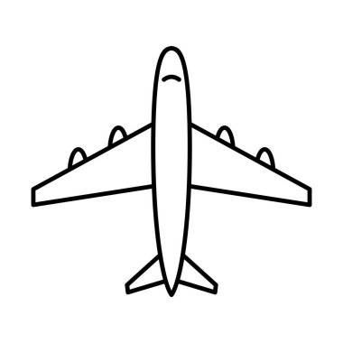 Vektör simgesi içindeki uçak kolayca değiştirilebilir veya düzenlenebilir