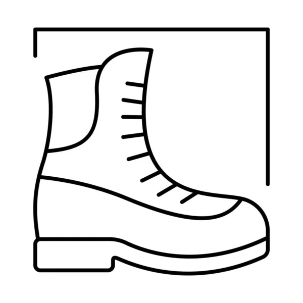 Boot Line Vector Icon Which Can Easily Modify Edit — Stock Vector