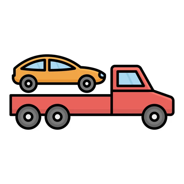 Car Bring Truck Isolated Vector Icon Can Easily Modified Edited — Stock Vector