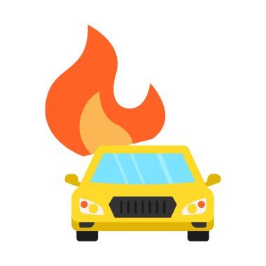 Kolayca değiştirilebilen veya düzenlenebilen otomobil izole edilmiş Vektör simgesi