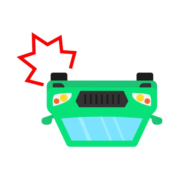 Collide Vehicles Isolated Vector Icon Can Easily Modified Edited — Stock Vector