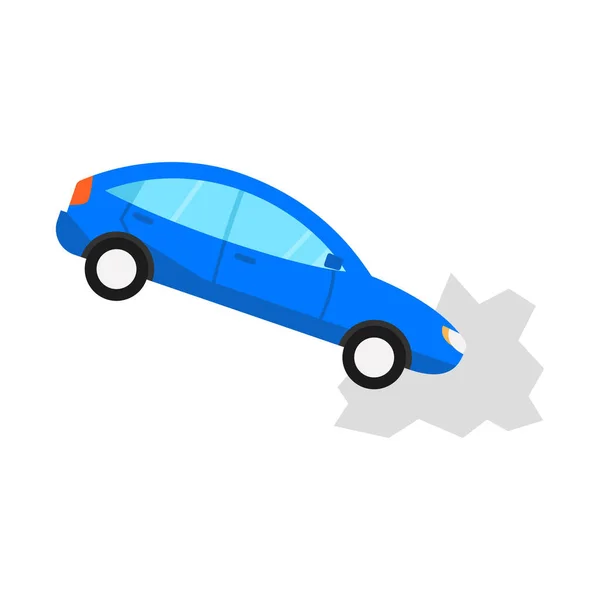 Car Accident Isolated Vector Icon Can Easily Modified Edited — Stock Vector