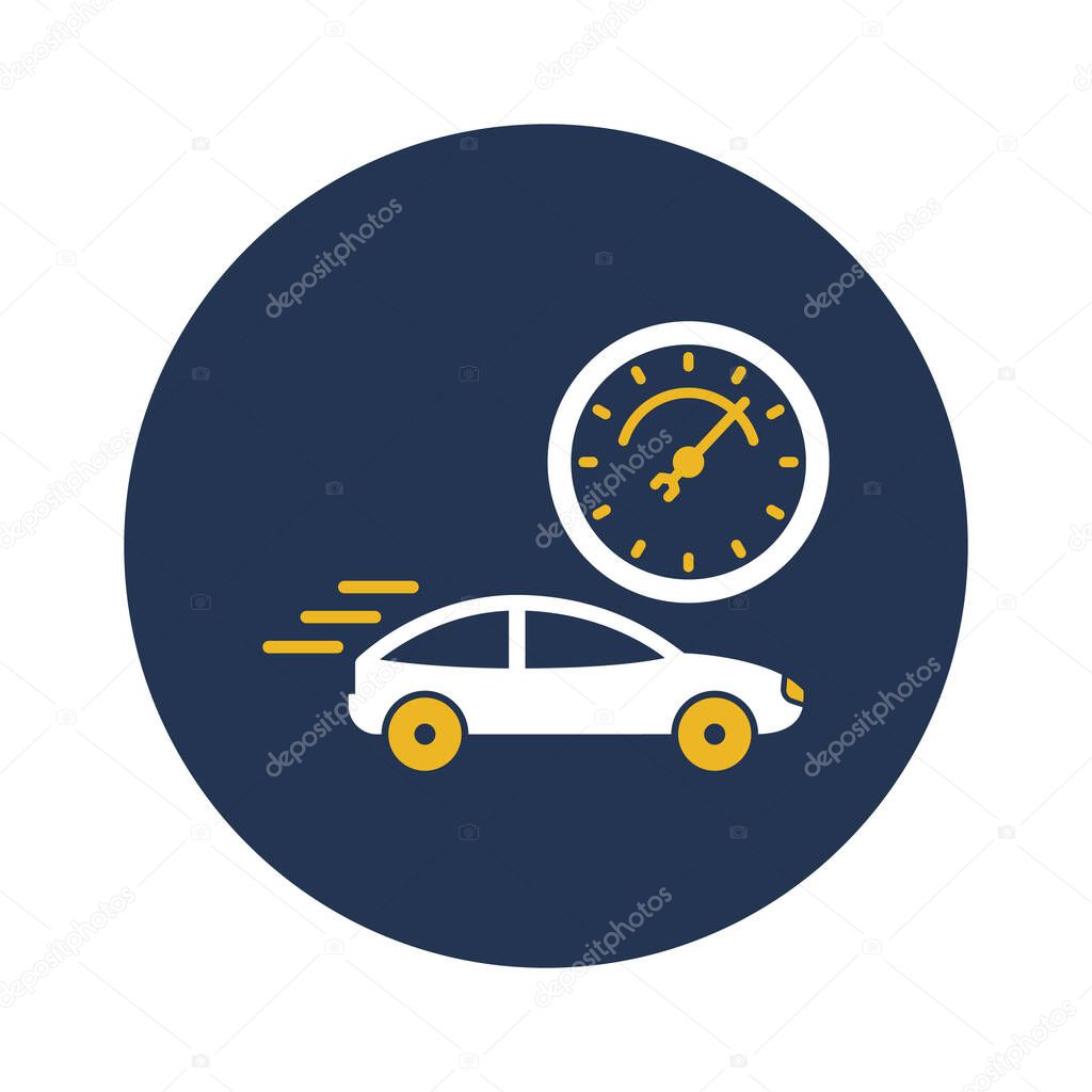 Car speed test Isolated Vector icon that can be easily modified or edited