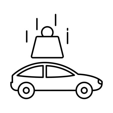 Kolayca değiştirilebilen ya da düzenlenebilen kaza izole edilmiş Vektör simgesi