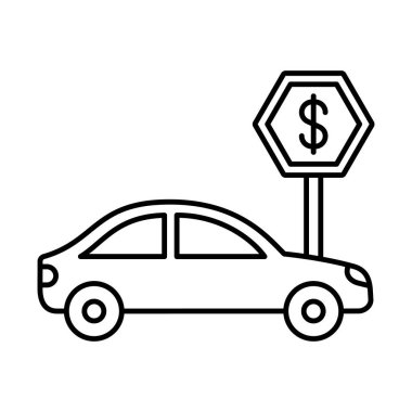 Kolayca değiştirilebilen ya da düzenlenebilen izole edilmiş vektör simgesi