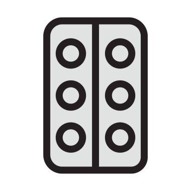 Tıbbi tedavi için ayrıştırılmış vektör simgesi kolayca değiştirilebilir ya da düzenlenebilir