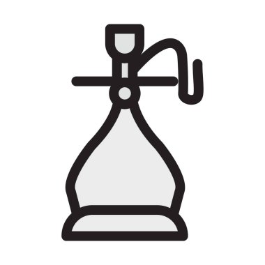 Kolayca değiştirilebilen ya da düzenlenebilen Nargile Ayıklanmış Vektör simgesi