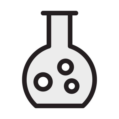 Beaker izole edilmiş vektör simgesi kolayca değiştirilebilir ya da düzenlenebilir