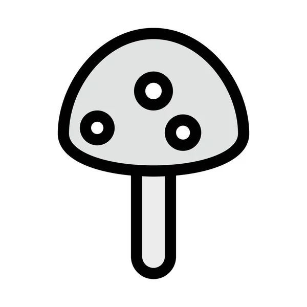 Fungus Isolated Vector Icon Can Easily Modified Edited — Stock Vector