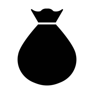 Kolayca değiştirilebilen ya da düzenlenebilen izole edilmiş yiyecek torbası Vektör simgesi