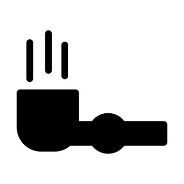 Kolayca değiştirilebilen veya düzenlenebilen sigara izole edilmiş Vektör simgesi