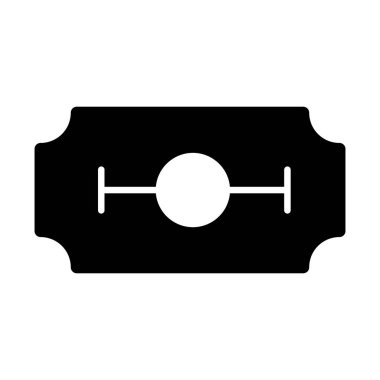 Tıraş bıçağı izole edilmiş vektör simgesi kolayca değiştirilebilir ya da düzenlenebilir