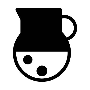 Kolayca değiştirilebilen ya da düzenlenebilen Ewer izole edilmiş Vektör simgesi