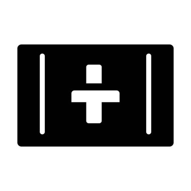 İlk yardım izole edilmiş vektör simgesi kolayca değiştirilebilir ya da düzenlenebilir